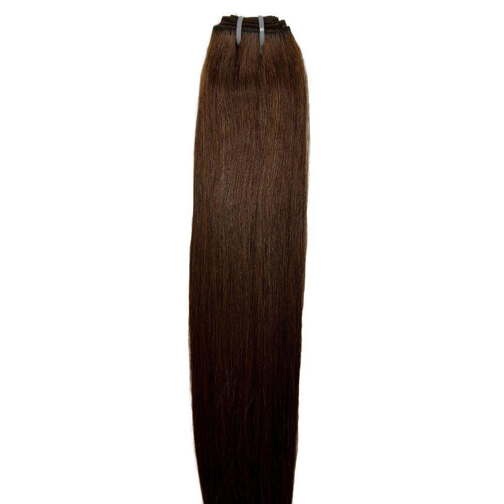 Raw Medium Brown Straight 100% Human Hair Bundles