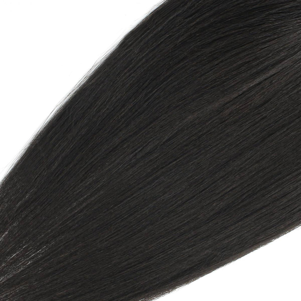 Yaki Straight 4x4 Transparent Lace Human Hair Closure