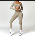 Women's Gym Apparel Square Neck Crop Tops Workout Yoga Pants Leggings Dropshipping Gym Fitness Sets Women 2025