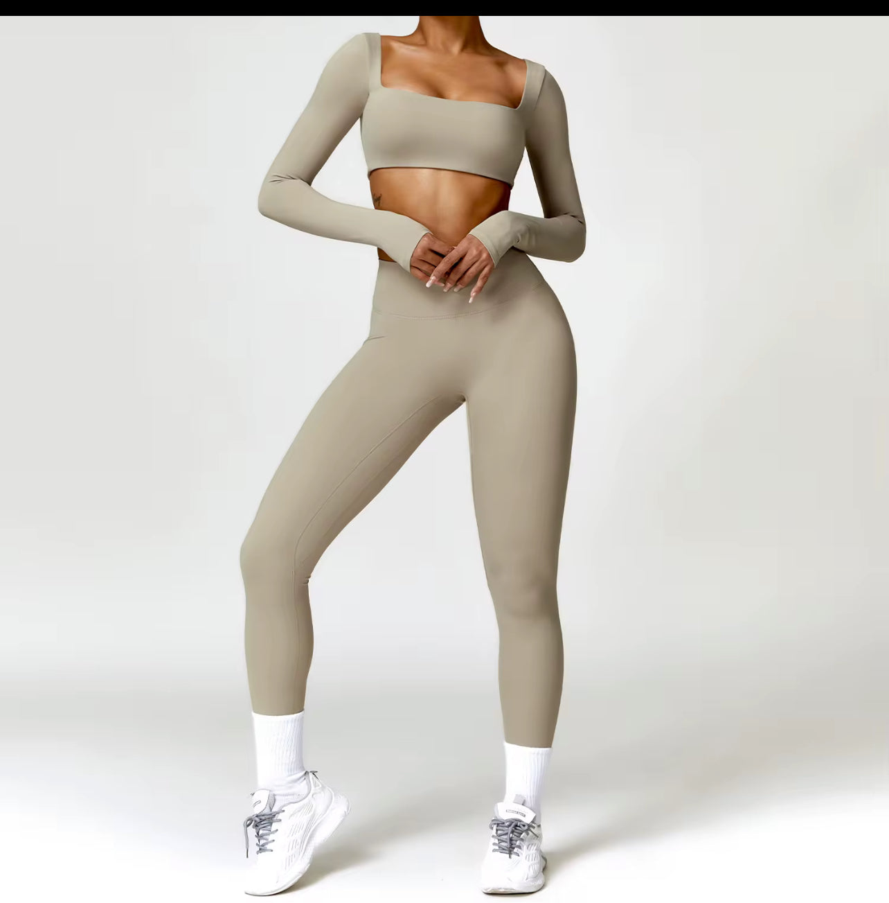 Women's Gym Apparel Square Neck Crop Tops Workout Yoga Pants Leggings Dropshipping Gym Fitness Sets Women 2025