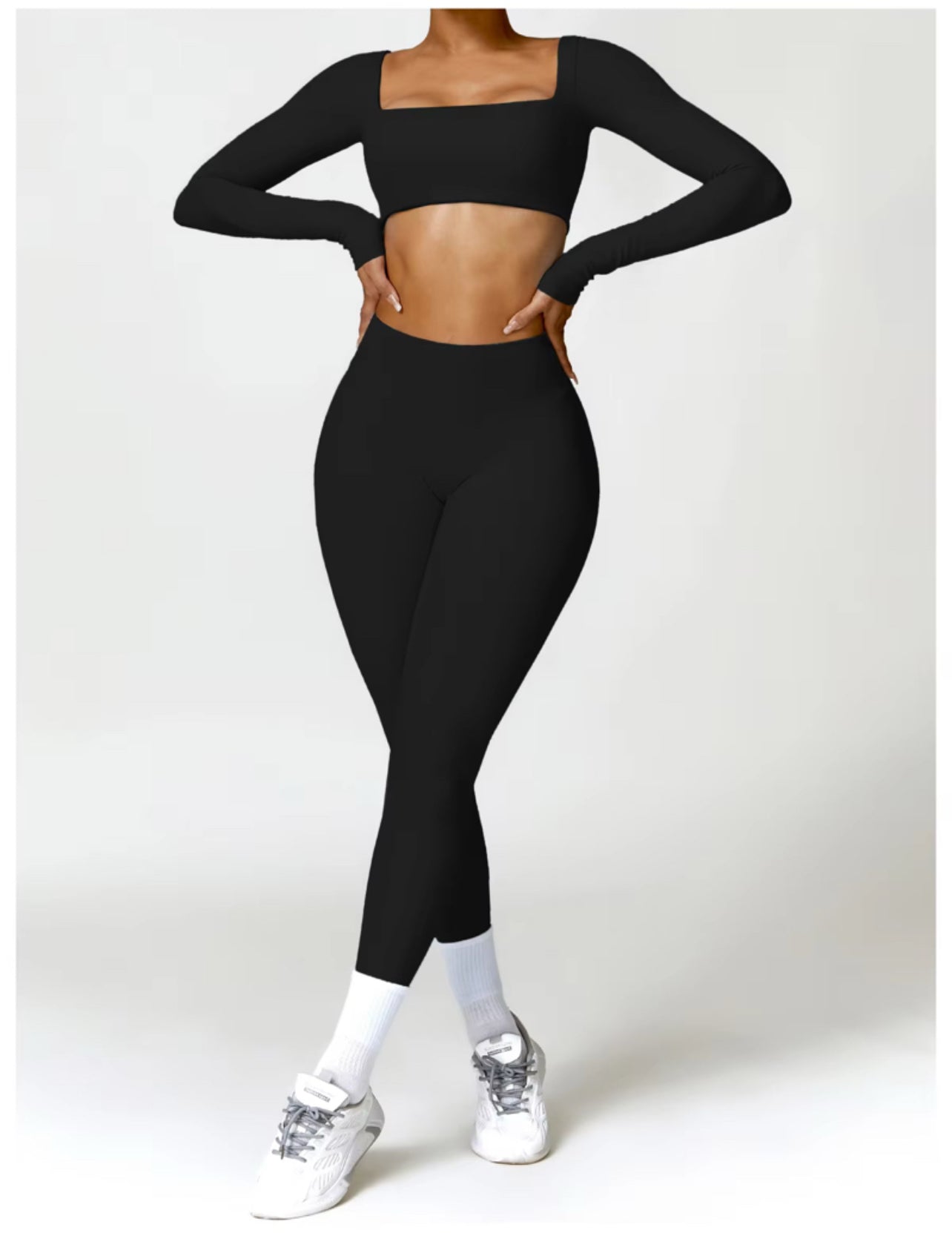 Women's Gym Apparel Square Neck
Crop Tops Workout Yoga Pants Leggings Dropshipping
Gym Fitness Sets Women 2025