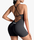 Solid Women Jumpsuit Skinny Short High Elasticity Nylon
Bodysuit Yoga Sports Workout
Gym One Piece
