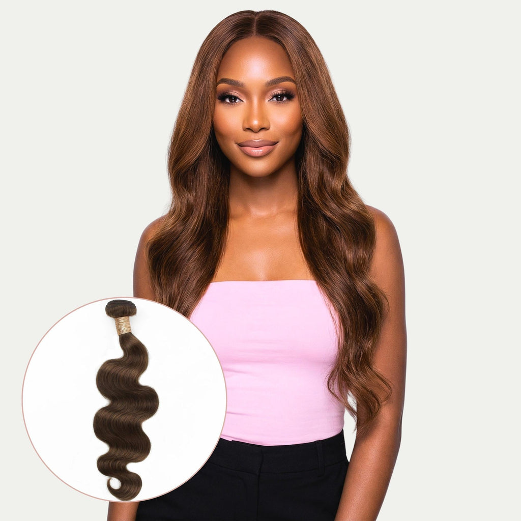 Medium Brown Body Wave 100% Human Hair Bundles
