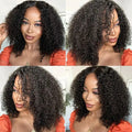 Mongolian | Kinky Curly | Human Hair | Lace Front | Lace Closure Wig
