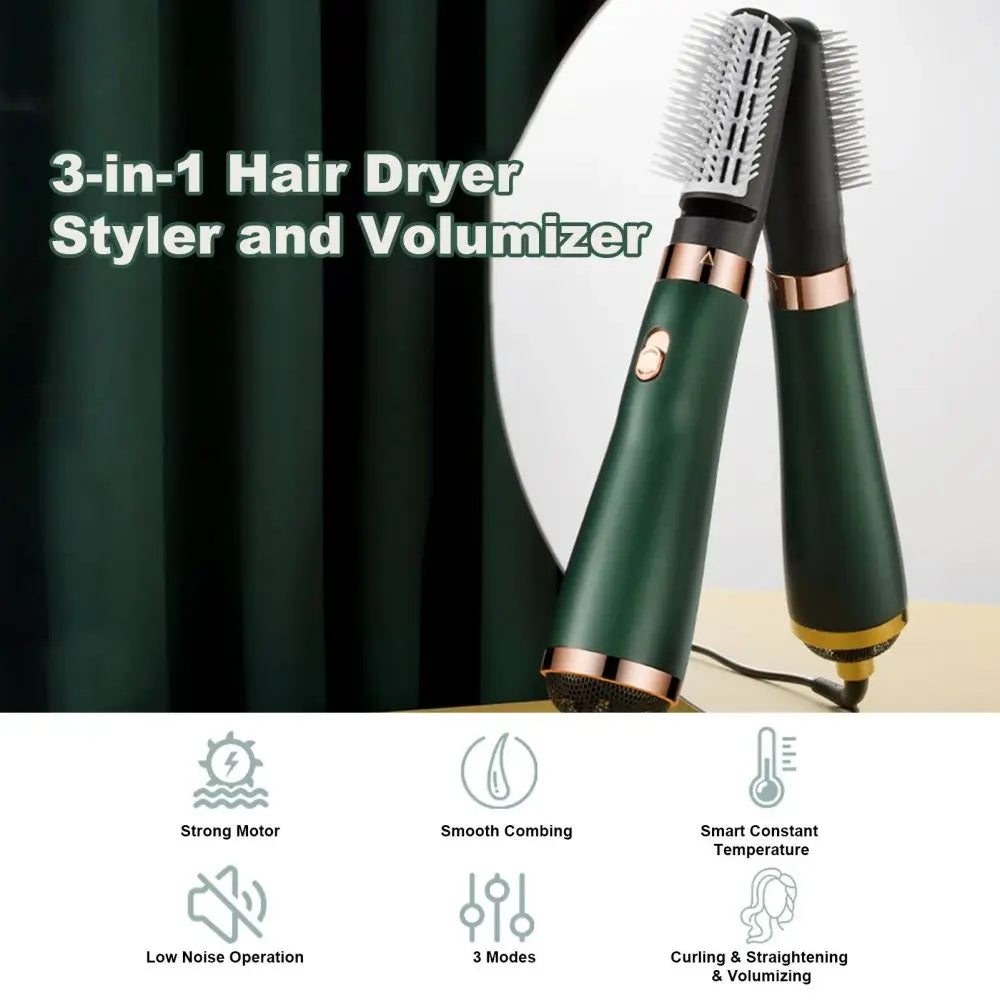 3-in-1 Hair Styling Tool with 110000 RPM Air Brush, Negative Ion Hair Care Dryer, Multifunctional Hair Styling Comb for Blow Dry