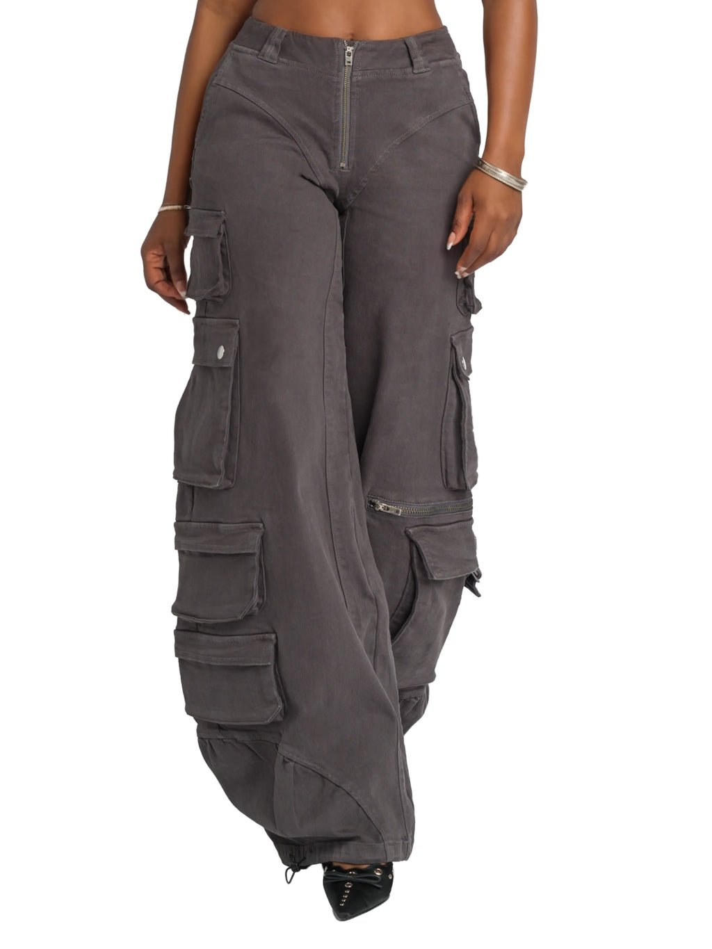 Low Rise Stretch Twill Cargo Pant