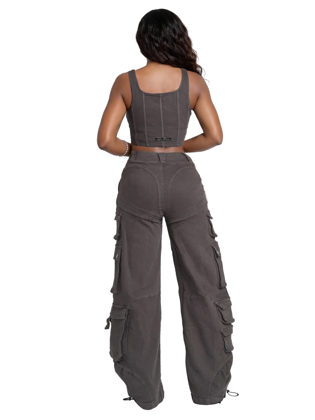 Low Rise Stretch Twill Cargo Pant