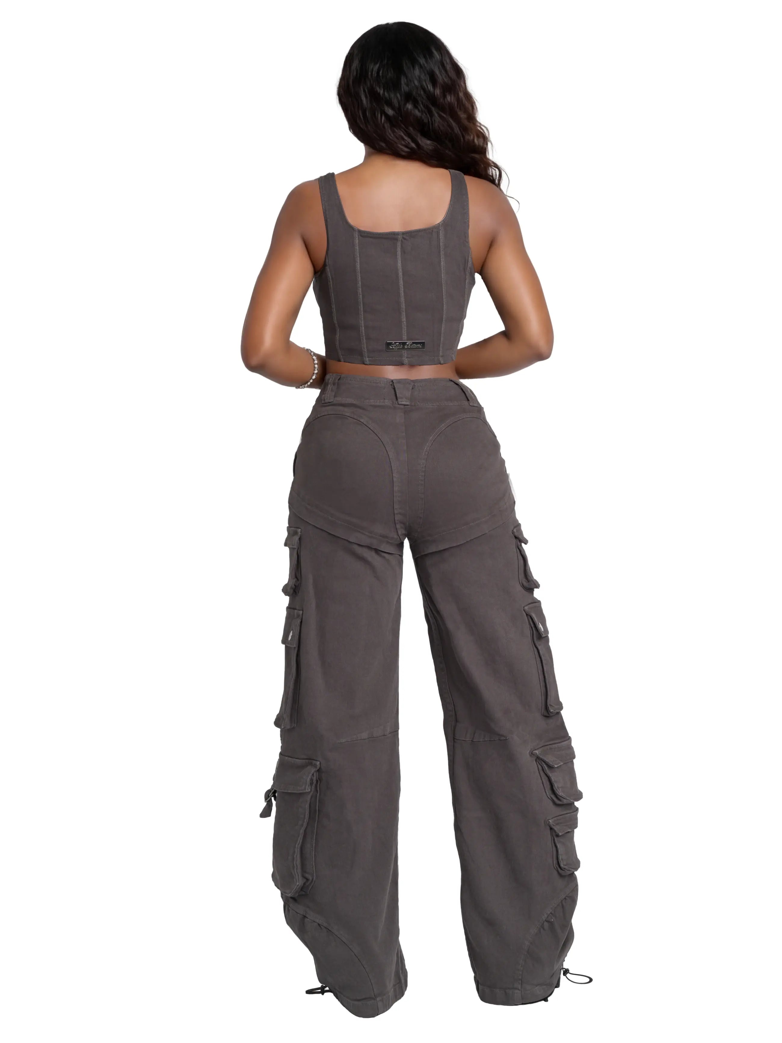 Low Rise Stretch Twill Cargo Pant