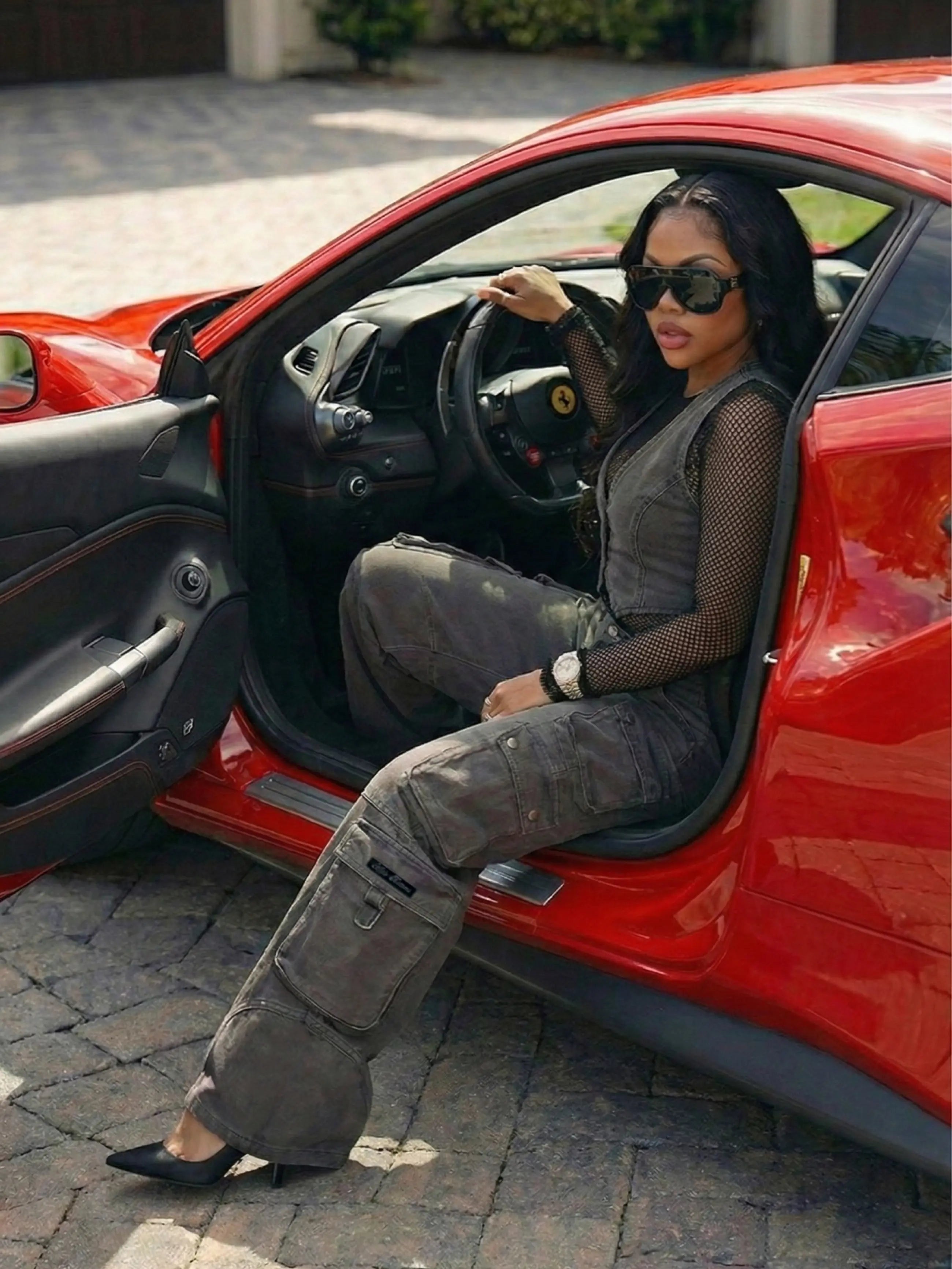 Low Rise Stretch Twill Cargo Pant