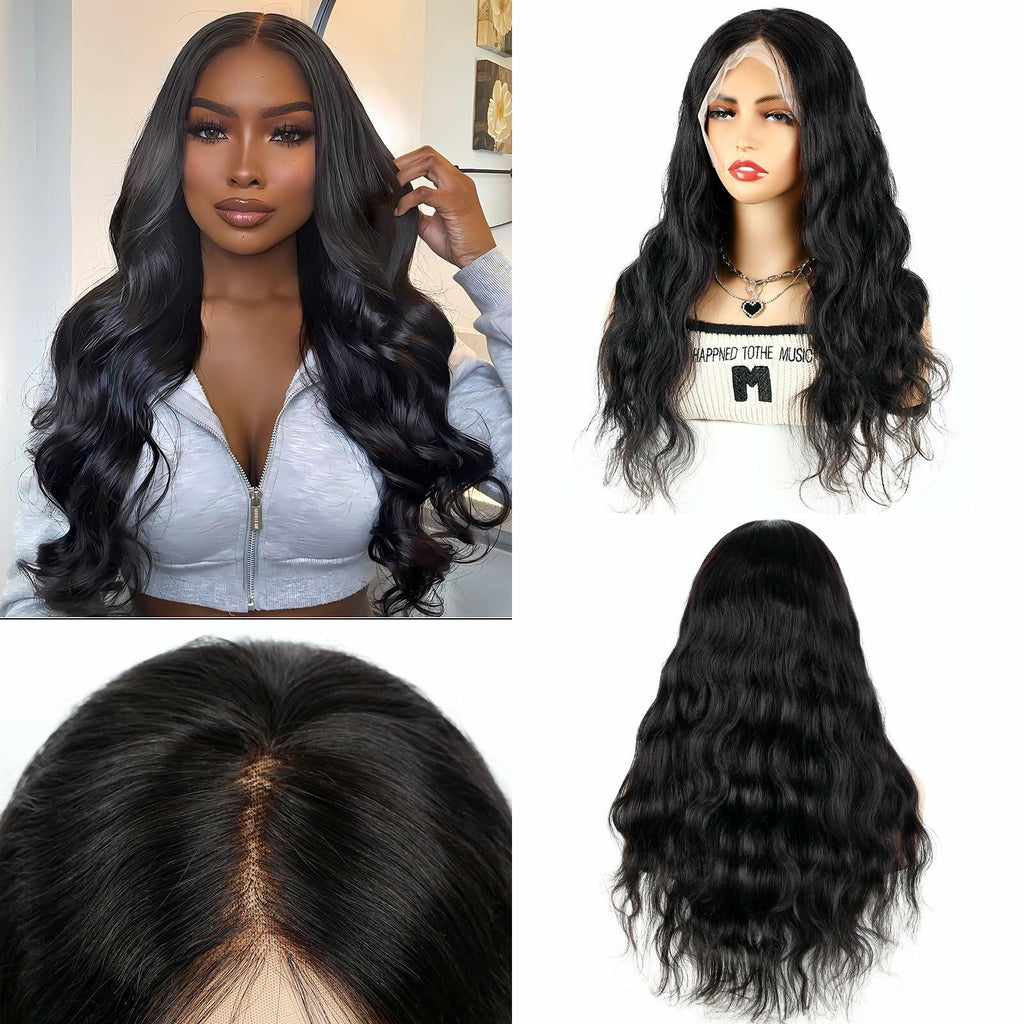 Qunali 13x4 HD Lace Front Human Hair Wig Body Wave 180% Density 22”